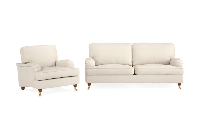 Sofa Oxford 3-seter med Lenestol Beige - Møbler - Sofaer - Sofagrupper - Howard sofagruppe