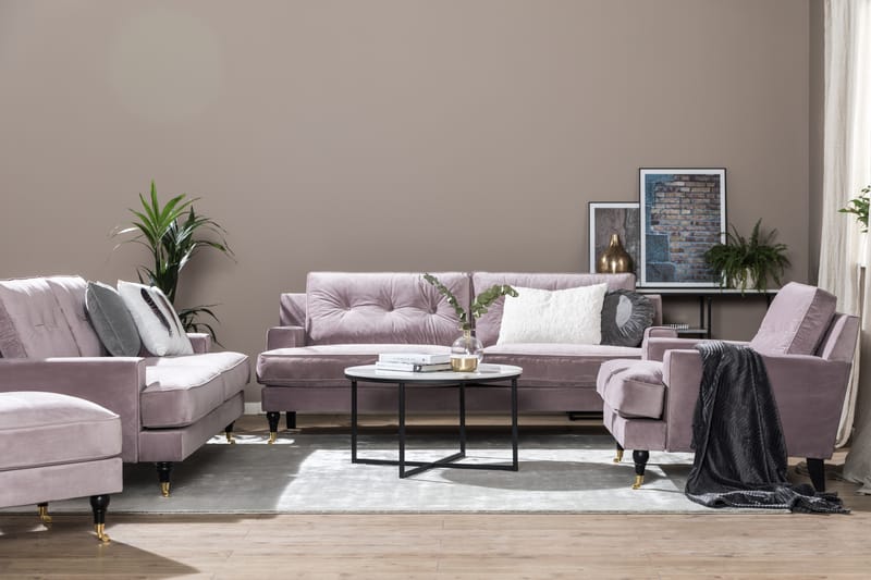 Sofagruppe Covington 2-Sete+3-Sete+Lenestol+Fotskammel Fløye - Møbler - Sofaer - Sofagrupper - Howard sofagruppe