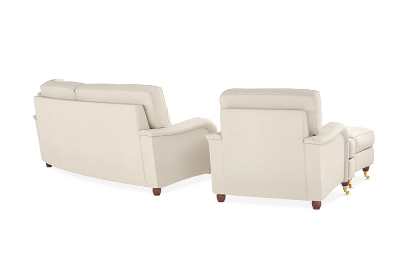 Sofagruppe Howard Oxford 3-seter+Divan+Lenestol+Fotskammel - Beige - Møbler - Sofaer - Sofagrupper - Howard sofagruppe