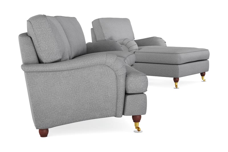 Sofagruppe Howard Oxford Buet 4-seter+Lenestol - Lysgrå - Møbler - Sofaer - Sofagrupper - Howard sofagruppe