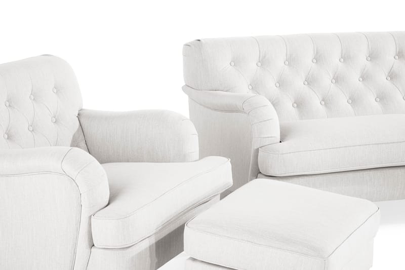 Sofagruppe New Castle 2-seter+3-seter+Lenestol+Fotskammel Bu - Linbeige - Møbler - Sofaer - Sofagrupper - Howard sofagruppe