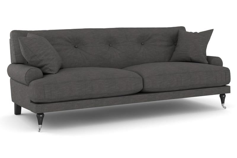 Sofagruppe Webber 2+1 - Mørkgrå|Krom - Møbler - Sofaer - Sofagrupper - Howard sofagruppe