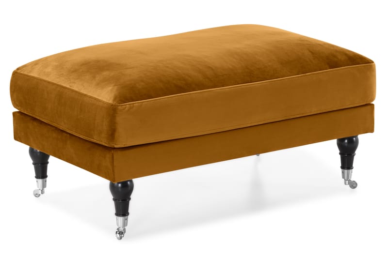 Sofagruppe Webber 3+1 Fløyel - Amber|Krom - Møbler - Sofaer - Sofagrupper - Howard sofagruppe