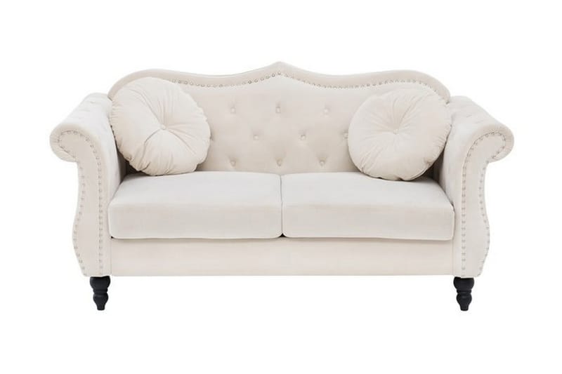 Sofagruppe 2-seter + 3-seter ski - Hvit | Beige - Møbler - Sofaer - Sofagrupper