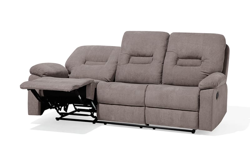 Sofagruppe 2-seter + 3-seter + lenestol Bergen - Beige | Grå - Møbler - Sofaer - Sofagrupper - Sofagruppe 3 2 1