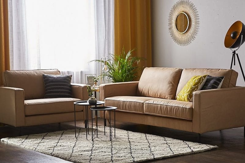 Sofagruppe 3-seter + lenestol Savalen - Beige - Møbler - Sofaer - Sofagrupper