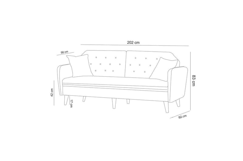 Sofagruppe Apslawn - Grå - Møbler - Sofaer - Sofagrupper