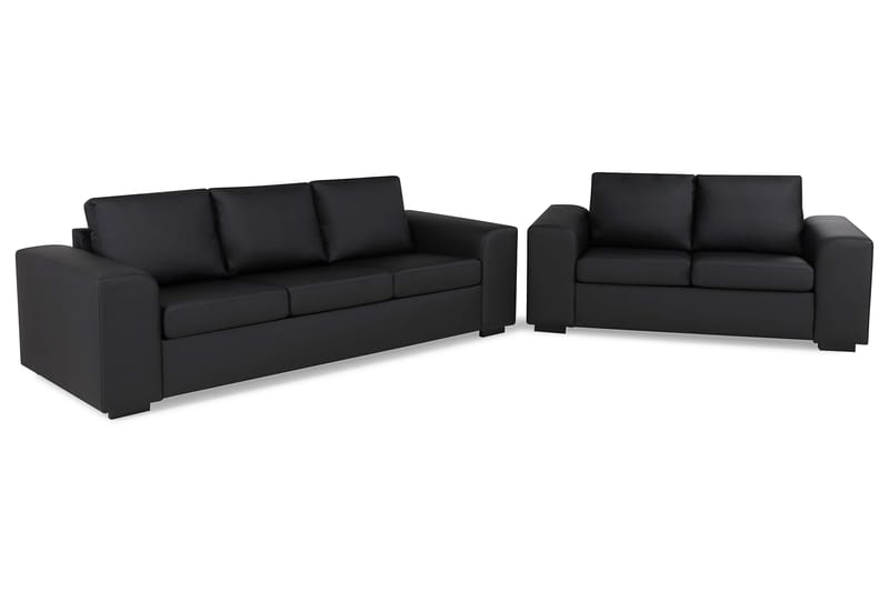 Sofagruppe Change 3+2 Svart - Økolær - Møbler - Sofaer - Sofagrupper