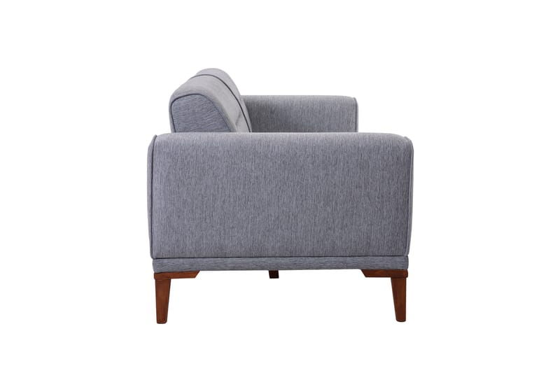 Sofagruppe Charlesbourg 3-seters Sofa + Lenestol - Grå - Møbler - Sofaer - Sofagrupper