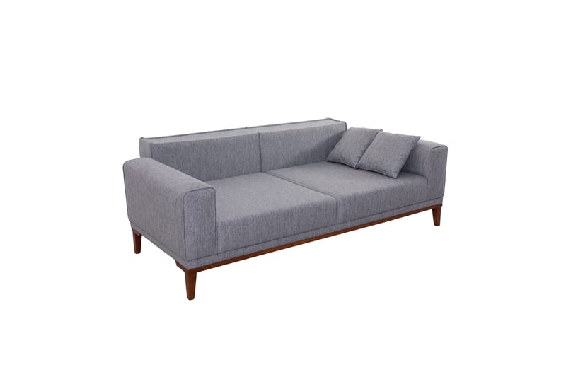 Sofagruppe Charlesbourg 3-seters Sofa + Lenestol - Grå - Møbler - Sofaer - Sofagrupper