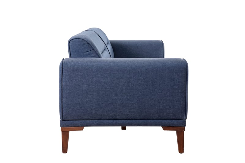 Sofagruppe Charlesbourg 3-seters Sofa + Lenestol - Mørkeblå - Møbler - Sofaer - Sofagrupper