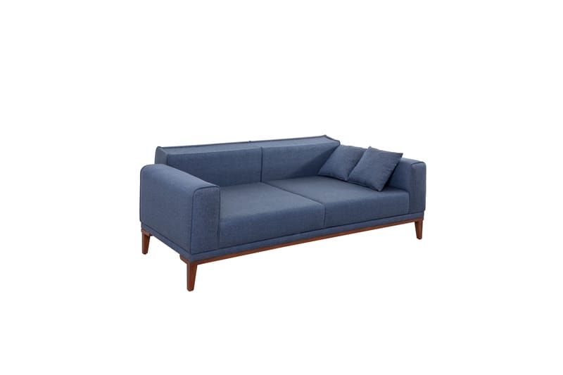 Sofagruppe Charlesbourg 3-seters Sofa + Lenestol - Mørkeblå - Møbler - Sofaer - Sofagrupper