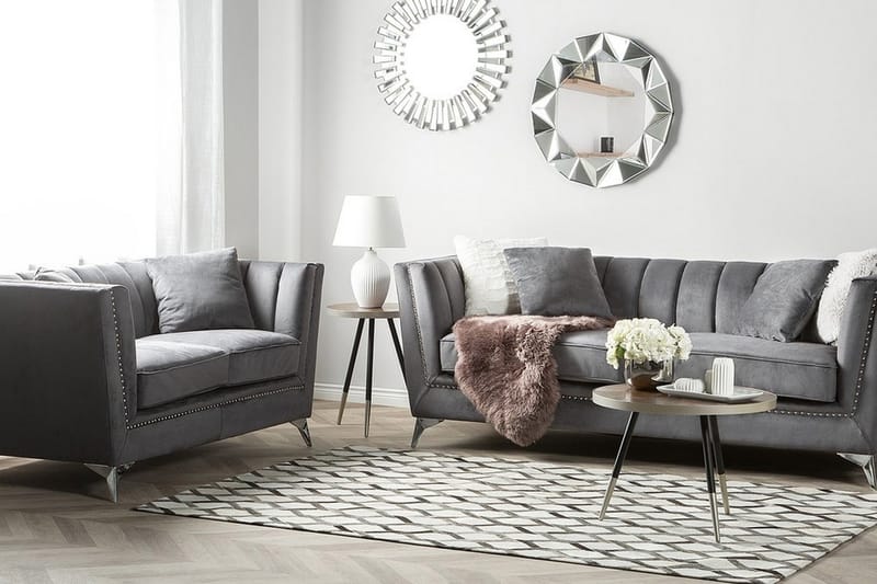 Sofagruppe Gaula 2-seter + 3-seter - Grå - Møbler - Sofaer - Sofagrupper