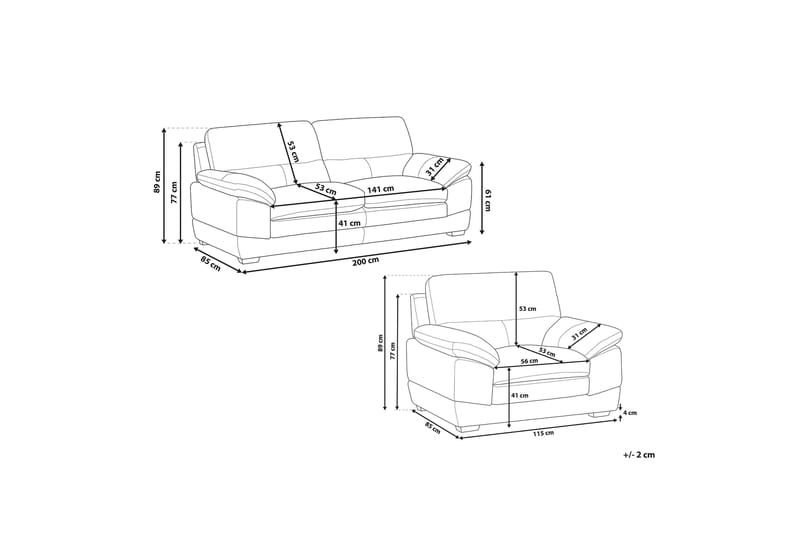 Sofagruppe Horten - Brun - Møbler - Sofaer - Sofagrupper