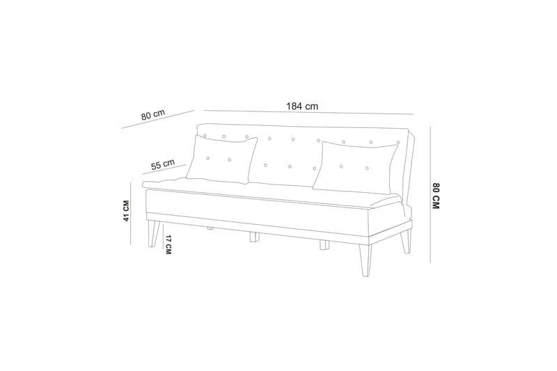 Sofagruppe Regezo - Antrasitt - Møbler - Sofaer - Sofagrupper