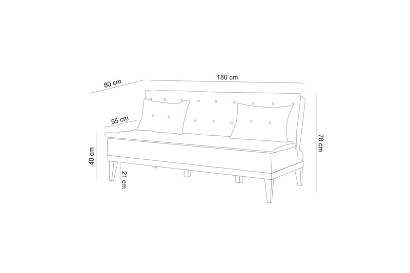 Sofagruppe Regezo - Krem - Møbler - Sofaer - Sofagrupper