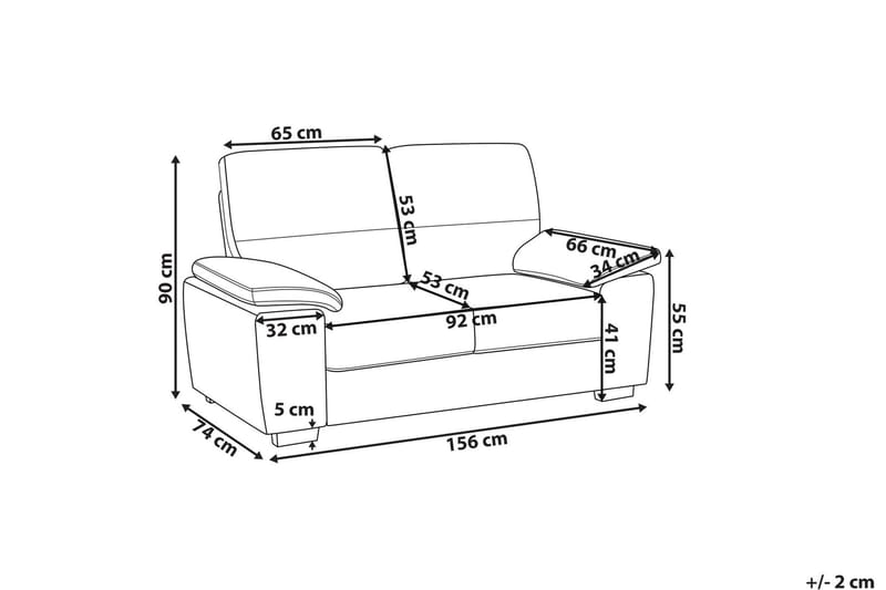 Sofagruppe Shundria 2-seter + 3-seter Kunstlær - Beige - Møbler - Sofaer - Sofagrupper - Howard sofagruppe