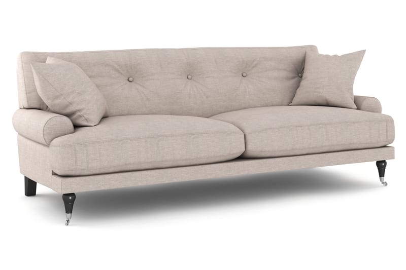 Sofagruppe Webber 2+1 - Beige|Krom - Møbler - Sofaer - Sofagrupper - Howard sofagruppe