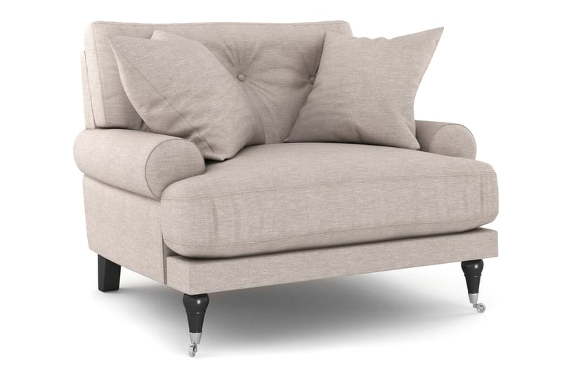 Sofagruppe Webber 2+1 - Beige|Krom - Møbler - Sofaer - Sofagrupper - Howard sofagruppe