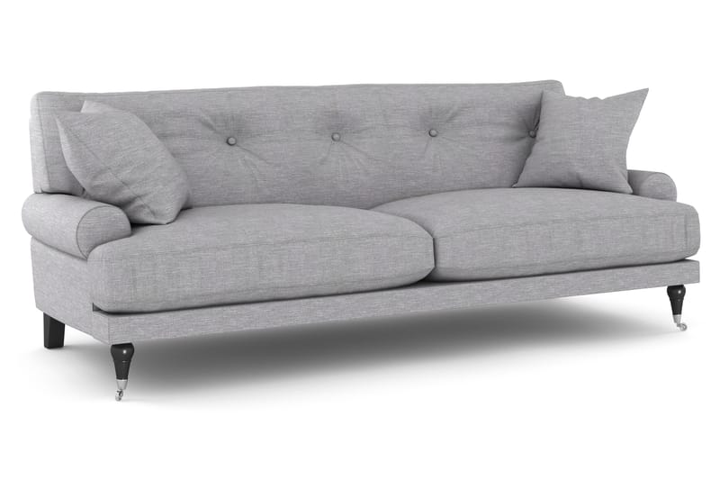 Sofagruppe Webber 2+1 - Lysgrå|Krom - Møbler - Sofaer - Sofagrupper - Howard sofagruppe