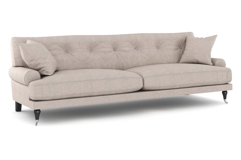 Sofagruppe Webber 3+1 - Beige|Krom - Møbler - Sofaer - Sofagrupper - Howard sofagruppe