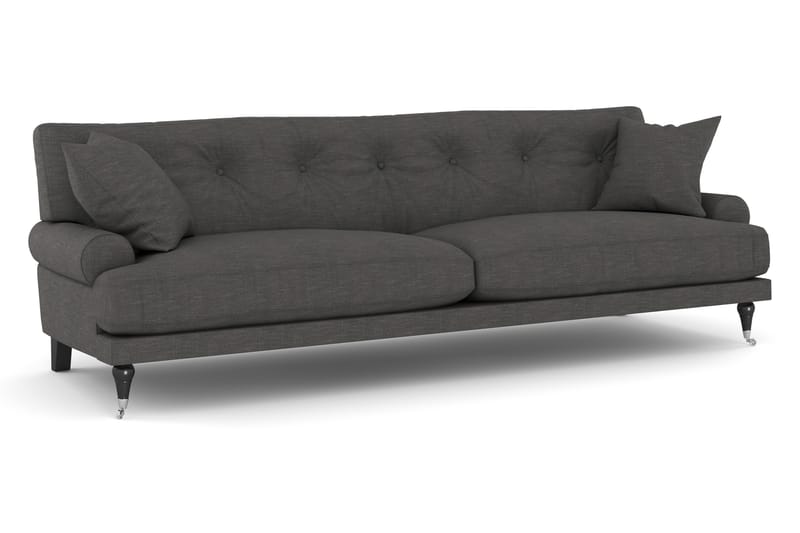 Sofagruppe Webber 3+1 - Mørkgrå|Krom - Møbler - Sofaer - Sofagrupper - Howard sofagruppe