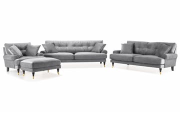 Sofagruppe Webber 3+2+1 Fl�øyel