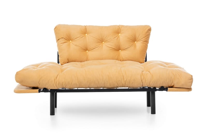 2-seter Sovesofa Aitze - Gul - Møbler - Sofaer - Sovesofaer - 2 seters sovesofa