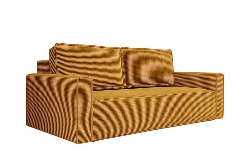 2-seters Sovesofa Bandon - Mørkegul - Møbler - Sofaer - Sovesofaer - 2 seters sovesofa