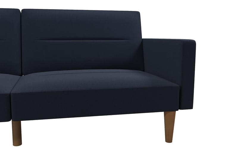 2-seters Sovesofa CHannel Tufted Marineblå - Dorel Home - Møbler - Sofaer - Sovesofaer - 2 seters sovesofa