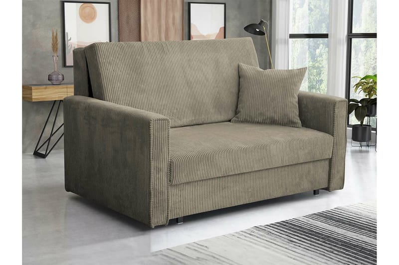 2-seters Sovesofa Denegal - Brun - Møbler - Sofaer - Sovesofaer - 2 seters sovesofa