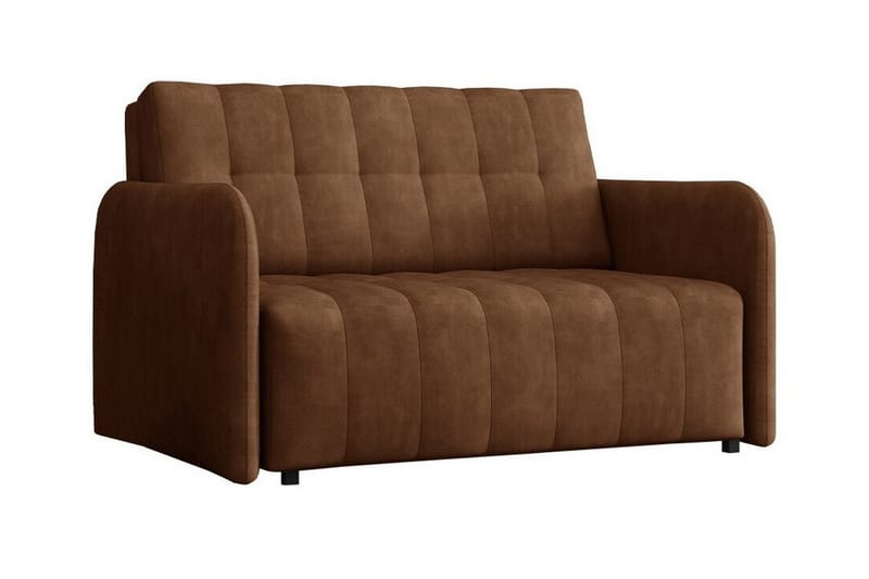 2-seters Sovesofa Denegal - Mørkebrun - Møbler - Sofaer - Sovesofaer - 2 seters sovesofa