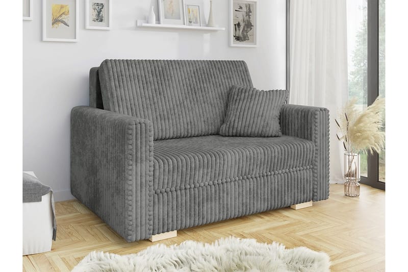 2-seters Sovesofa Denegal - Mørkegrå - Møbler - Sofaer - Sovesofaer - 2 seters sovesofa