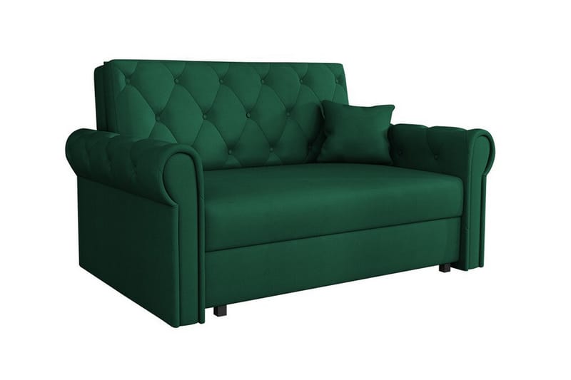 2-seters Sovesofa Denegal - Mørkegrønn - Møbler - Sofaer - Sovesofaer - 2 seters sovesofa