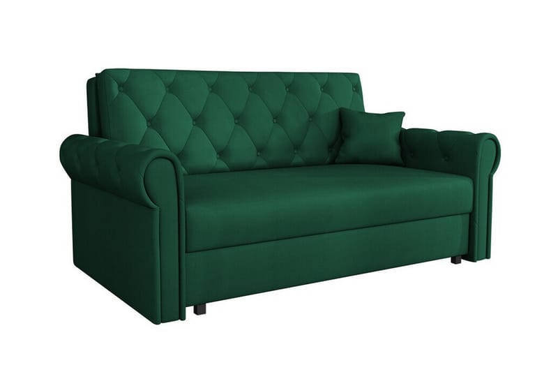 2-seters Sovesofa Denegal - Mørkegrønn - Møbler - Sofaer - Sovesofaer - 2 seters sovesofa