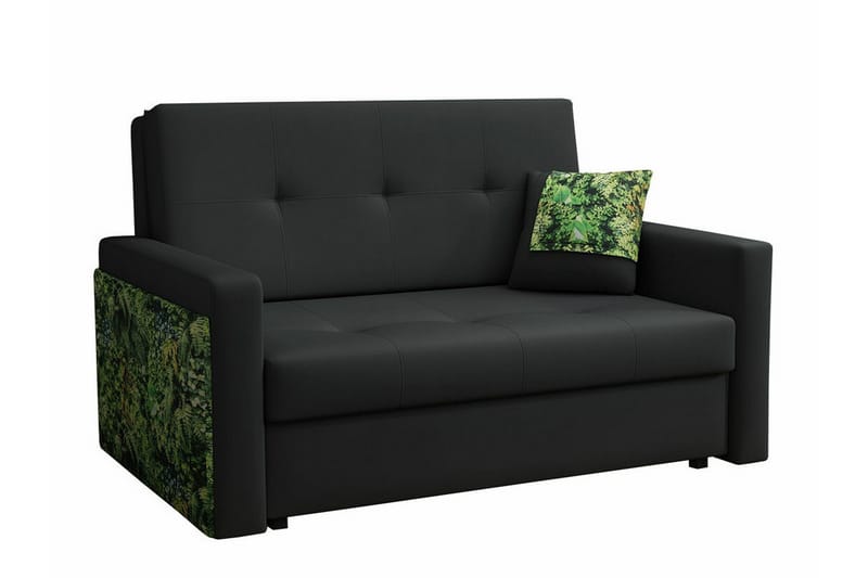 2-seters Sovesofa Denegal - Svart - Møbler - Sofaer - Sovesofaer - 2 seters sovesofa