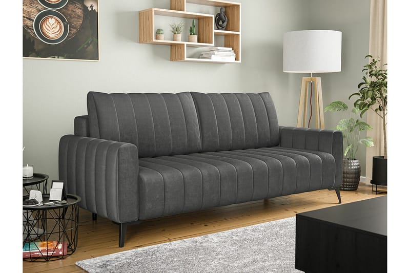 2-seters Sovesofa Graystone - Mørkegrå - Møbler - Sofaer - Sovesofaer - 2 seters sovesofa