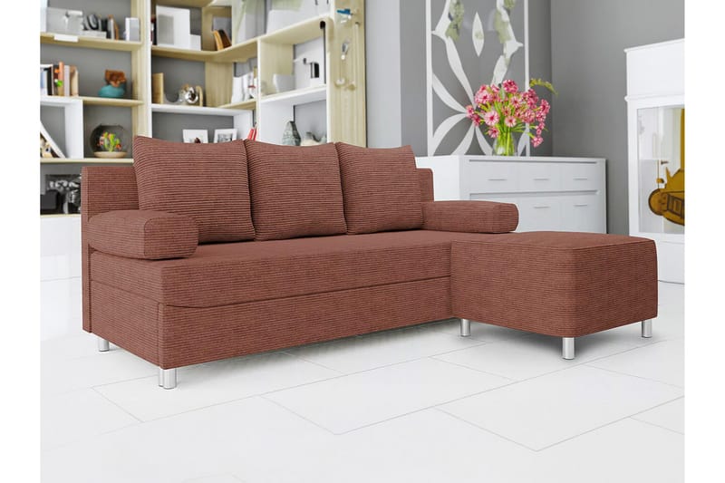 2-seters Sovesofa Kintore - Brun - Møbler - Sofaer - Sovesofaer - 2 seters sovesofa