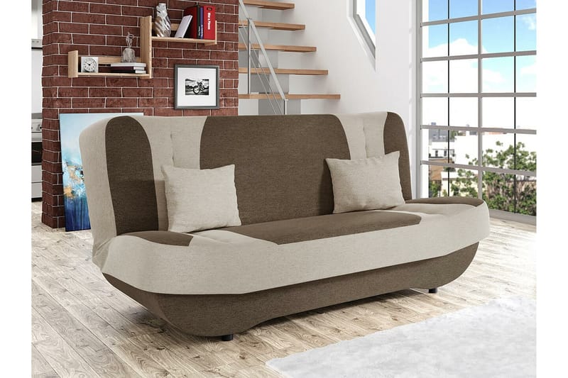 2-seters Sovesofa Kintore - Brun - Møbler - Sofaer - Sovesofaer - 2 seters sovesofa