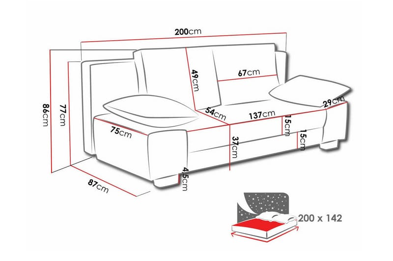 2-seters Sovesofa Kintore - Mørkegrønn - Møbler - Sofaer - Sovesofaer - 2 seters sovesofa