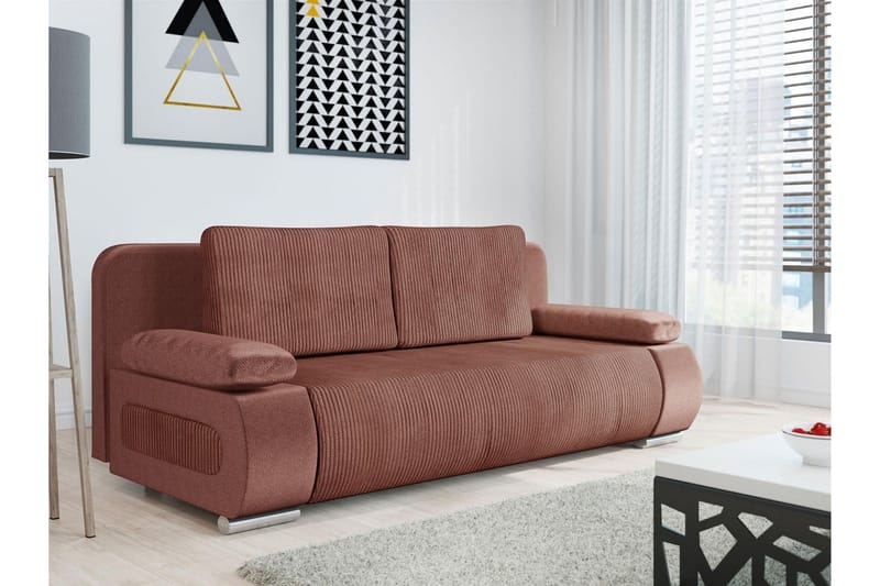 2-seters Sovesofa Kintore - Rød - Møbler - Sofaer - Sovesofaer - 2 seters sovesofa