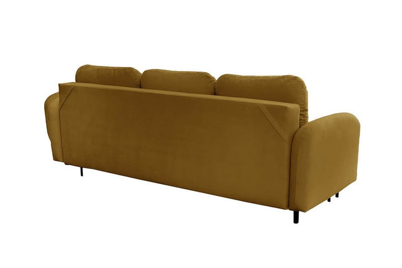 2-seters Sovesofa Knocklong - Gul-Grønn - Møbler - Sofaer - Sovesofaer - 2 seters sovesofa