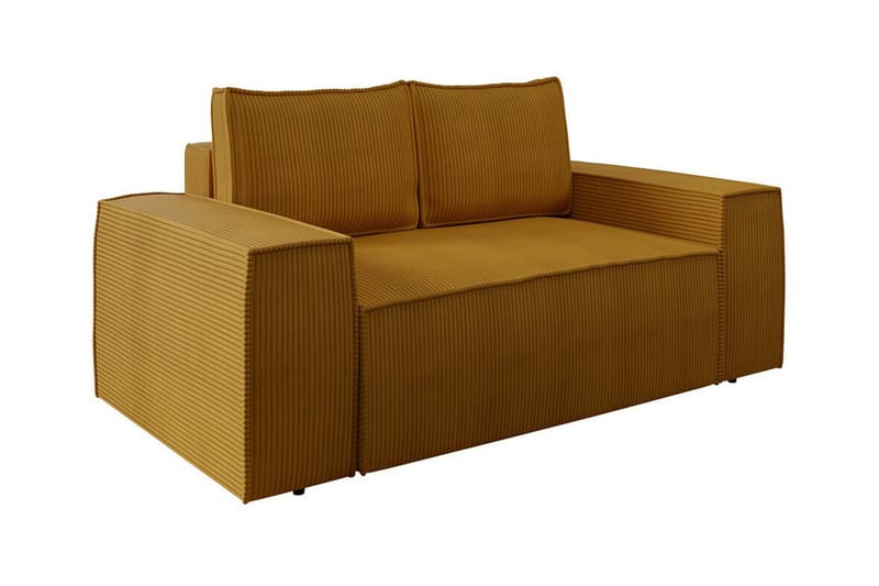 2-seters Sovesofa Knocklong - Gul - Møbler - Sofaer - Sovesofaer - 2 seters sovesofa