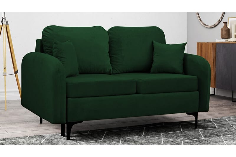 2-seters Sovesofa Knocklong - Mørkegrønn - Møbler - Sofaer - Sovesofaer - 2 seters sovesofa