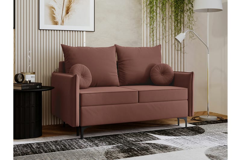 2-seters Sovesofa Knocklong - Rosa - Møbler - Sofaer - Sovesofaer - 2 seters sovesofa