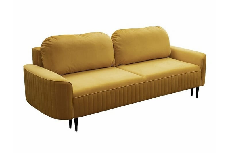 2-seters Sovesofa Laytown - Gul - Møbler - Sofaer - Sovesofaer - 2 seters sovesofa