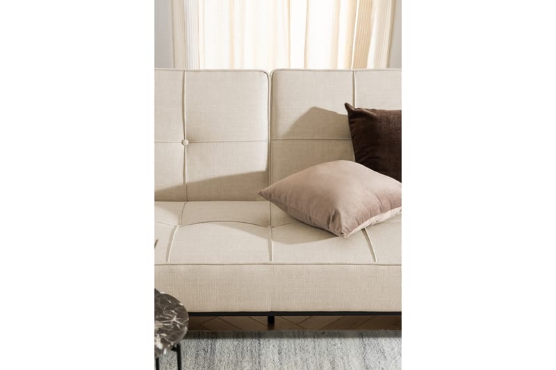 2-seters Sovesofa Vanco - Beige - Møbler - Sofaer - Sovesofaer - 2 seters sovesofa