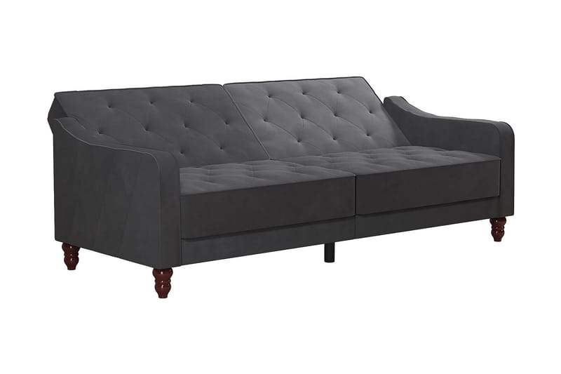 2-seters Sovesofa Vintage Tufted Grå - Novogratz - Møbler - Sofaer - Sovesofaer - 2 seters sovesofa