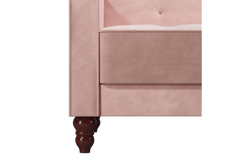 2-seters Sovesofa Vintage Tufted Rosa - Novogratz - Møbler - Sofaer - Sovesofaer - 2 seters sovesofa