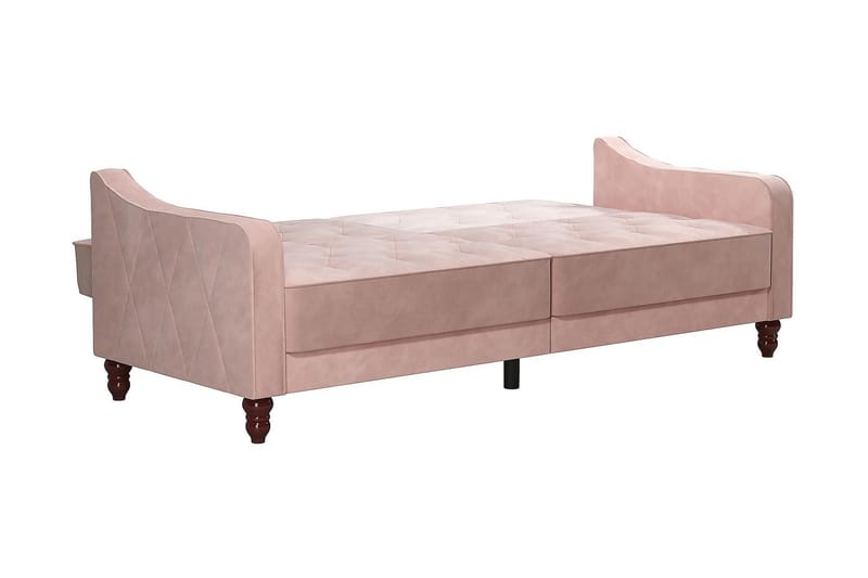 2-seters Sovesofa Vintage Tufted Rosa - Novogratz - Møbler - Sofaer - Sovesofaer - 2 seters sovesofa